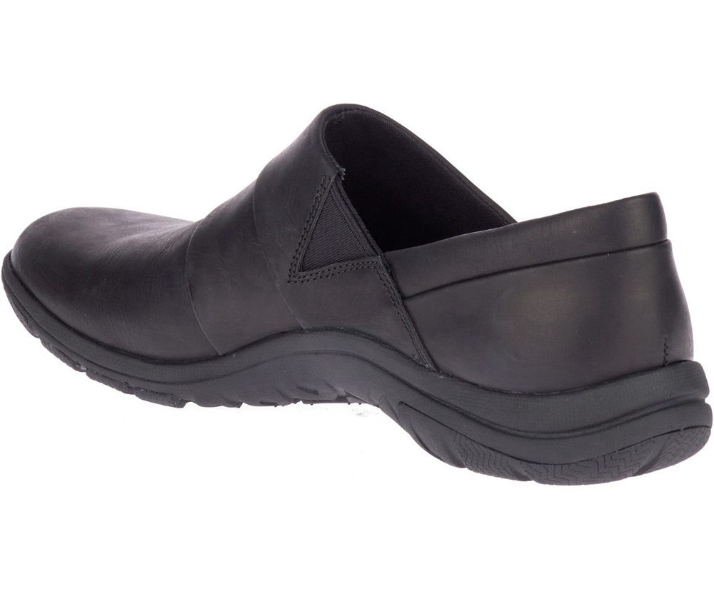 Merrell Slip Ons Black - Dassie Stitch Wide Width - Womens 92NLKRIZO